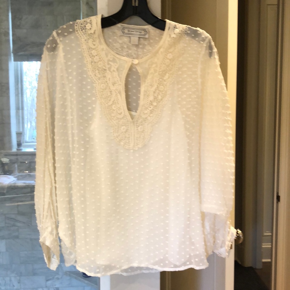 Beyond vintage cream blouse